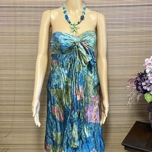 Nicole Miller Collection metallic tapestry dress